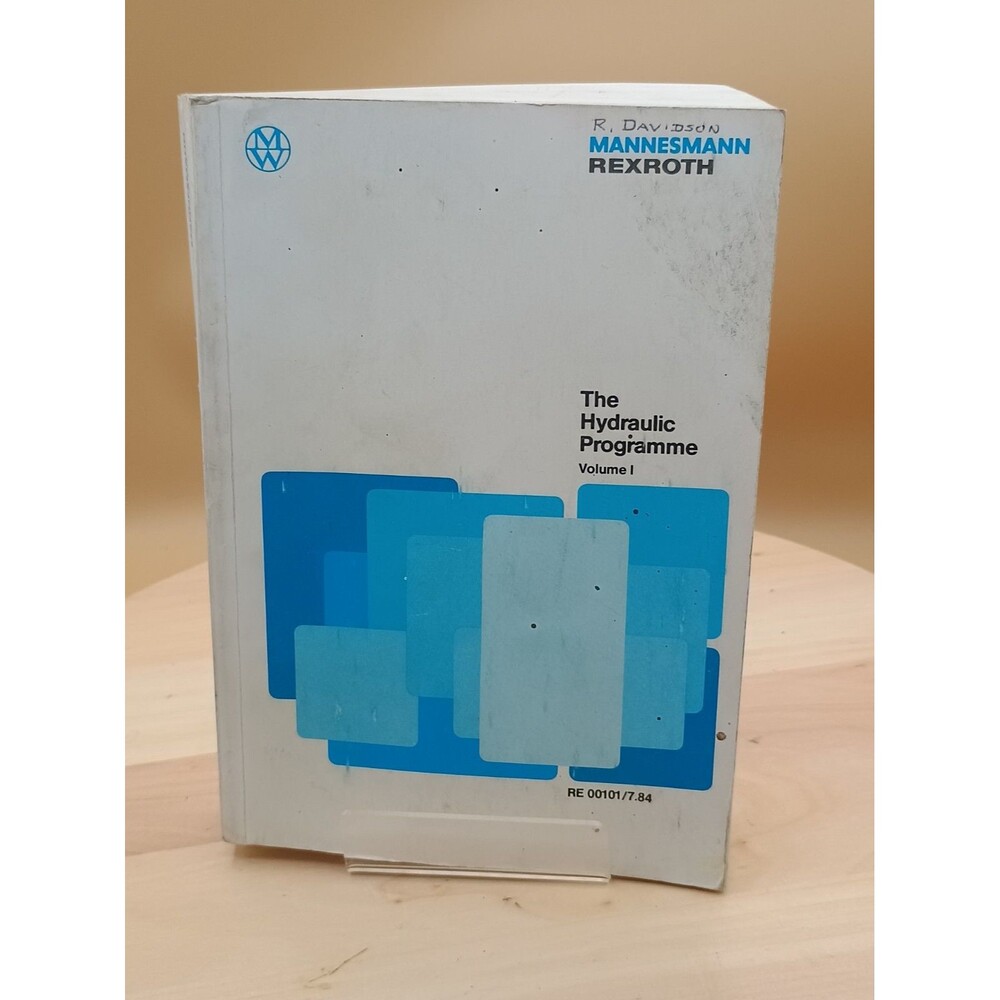 The Hydraulic Programme Volume I Mannesmann Rexroth Brochure NO. RE00101/5.84